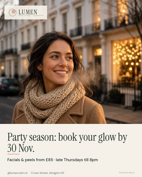 Demo post: party-season glow